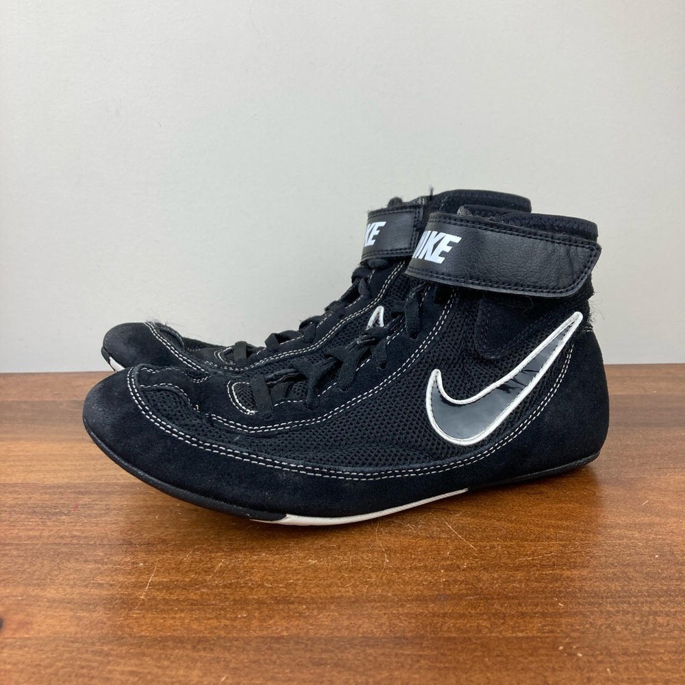 Nike Kids Black and White High-Top Sneakers